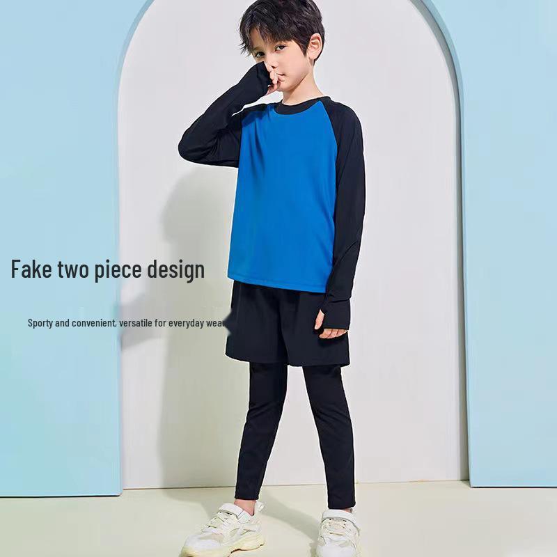 Pantaloni sport respirabili cu uscare rapidă pentru băieți, pentru alergare, yoga și ciclism