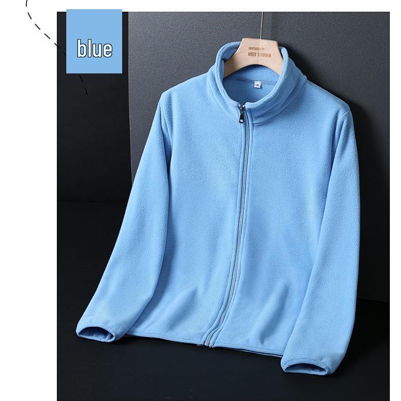 

2025 Fashionable Women s Double-Sided Fleece Jacket – Warm, Thick Woolen Coat for Autumn and Winter M небесно-голубой