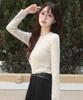 MIND BRIDGE WOMEN [W] Round Neck Slim Fit Ribbed Knit - 2 Colors