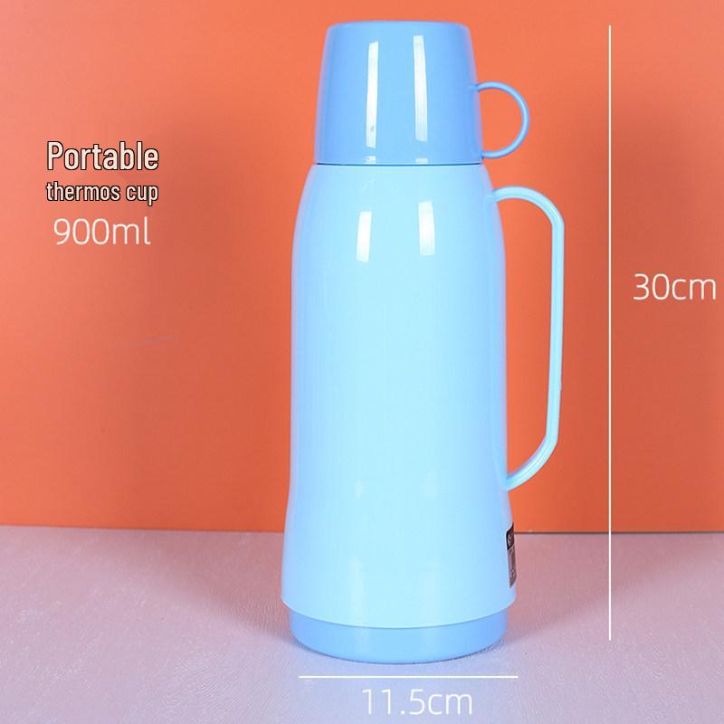 Vintage Small Insulated Thermos Bottle for Warm Water & Tea