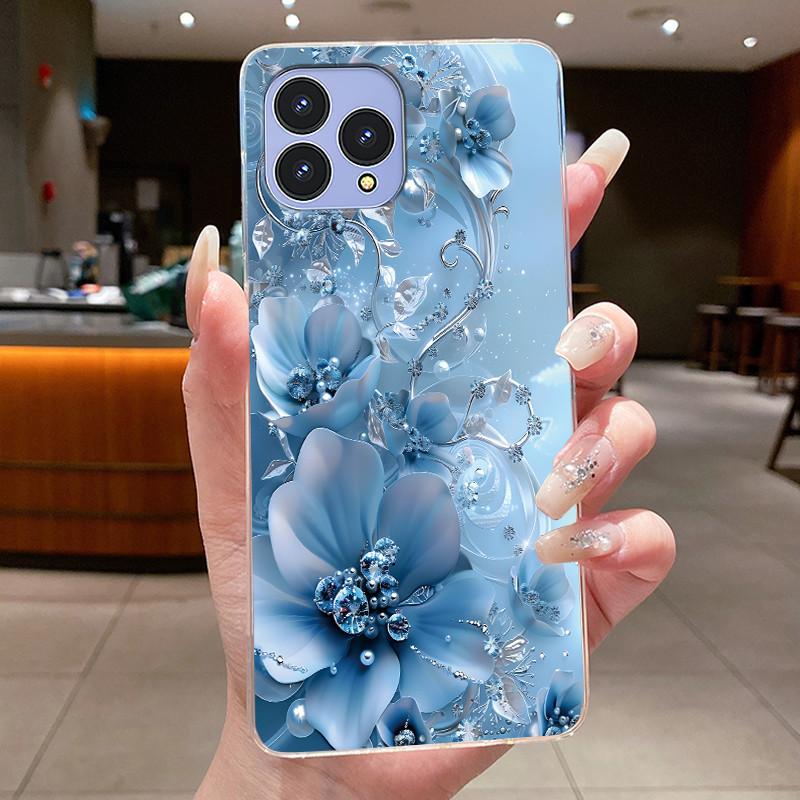 Handyhülle Für Cubot P80 Hülle Schmetterling Schleife Schutzhülle CubotP80 Schale Capa Transparent Weiches Silikon TPU Abdeckung Funda