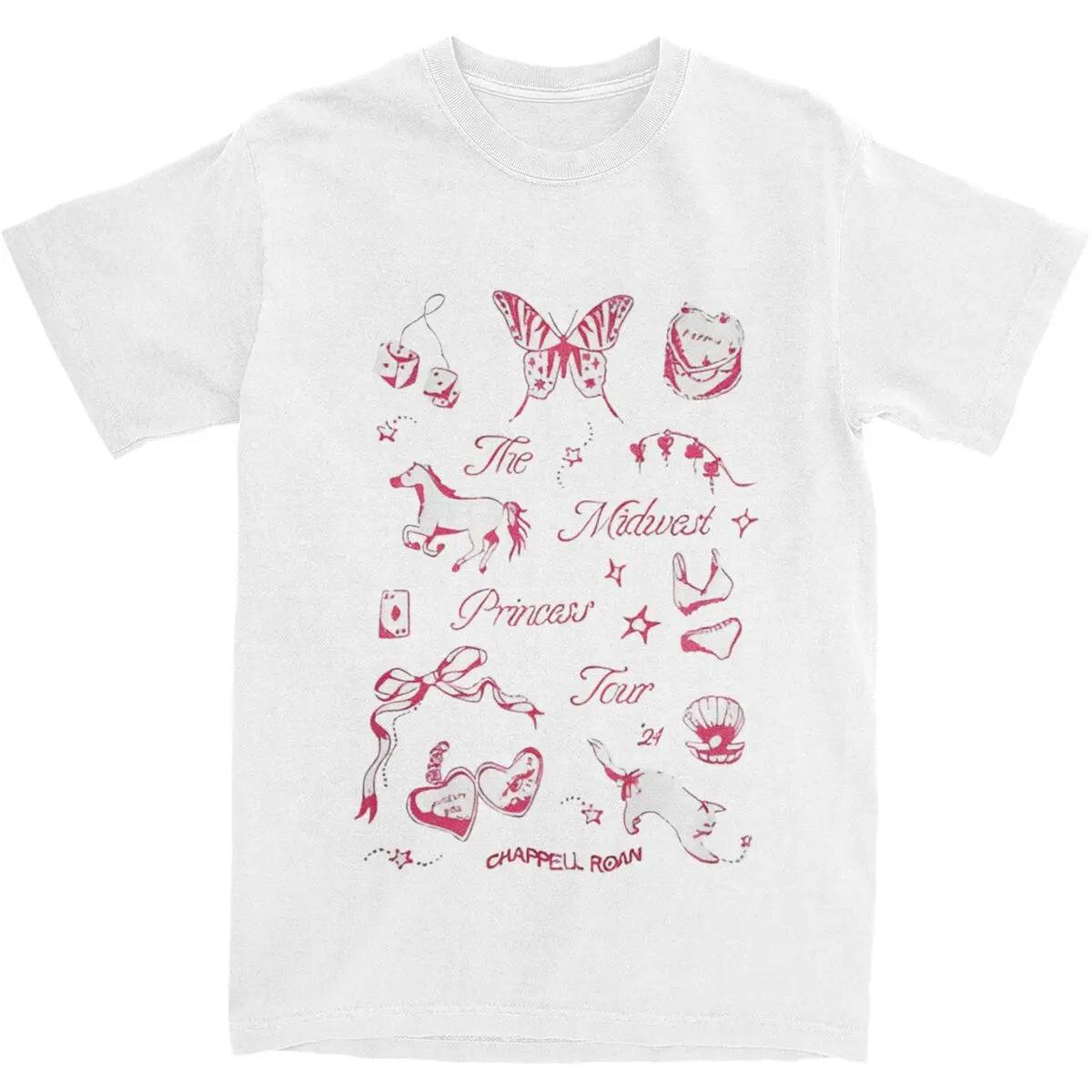 

Chappell Roan Midwest Princess 2024 Tour T Shirt Men Streetwear Cotton T-Shirts Crew Neck Popular Tees Design Oversized Tops XL