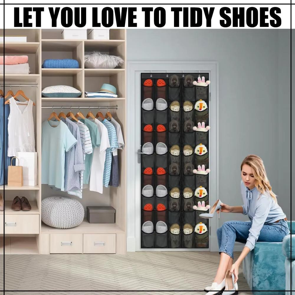 Shoe Rack organizer Over the Door Hanging shoe rack organizer Large Breathable Mesh Pockets slippers organizer shoe storage