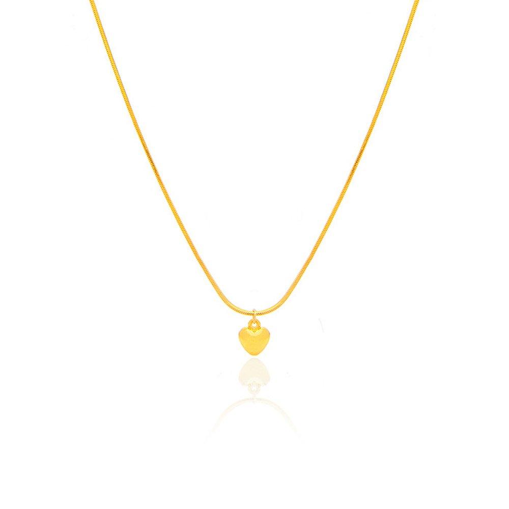 Mini Heart Pendant Snake Necklace