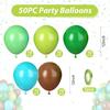 12inch-50pcs blue, pink, and green  balloon  set, suitable for weddings, birthdays,  parties, bridal showers decoration balloons