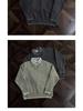 Herren V-Ausschnitt Retro-Stil Strickoberteil - Fake Zweiteiler, Winter Kragen, Lockerer Schnitt