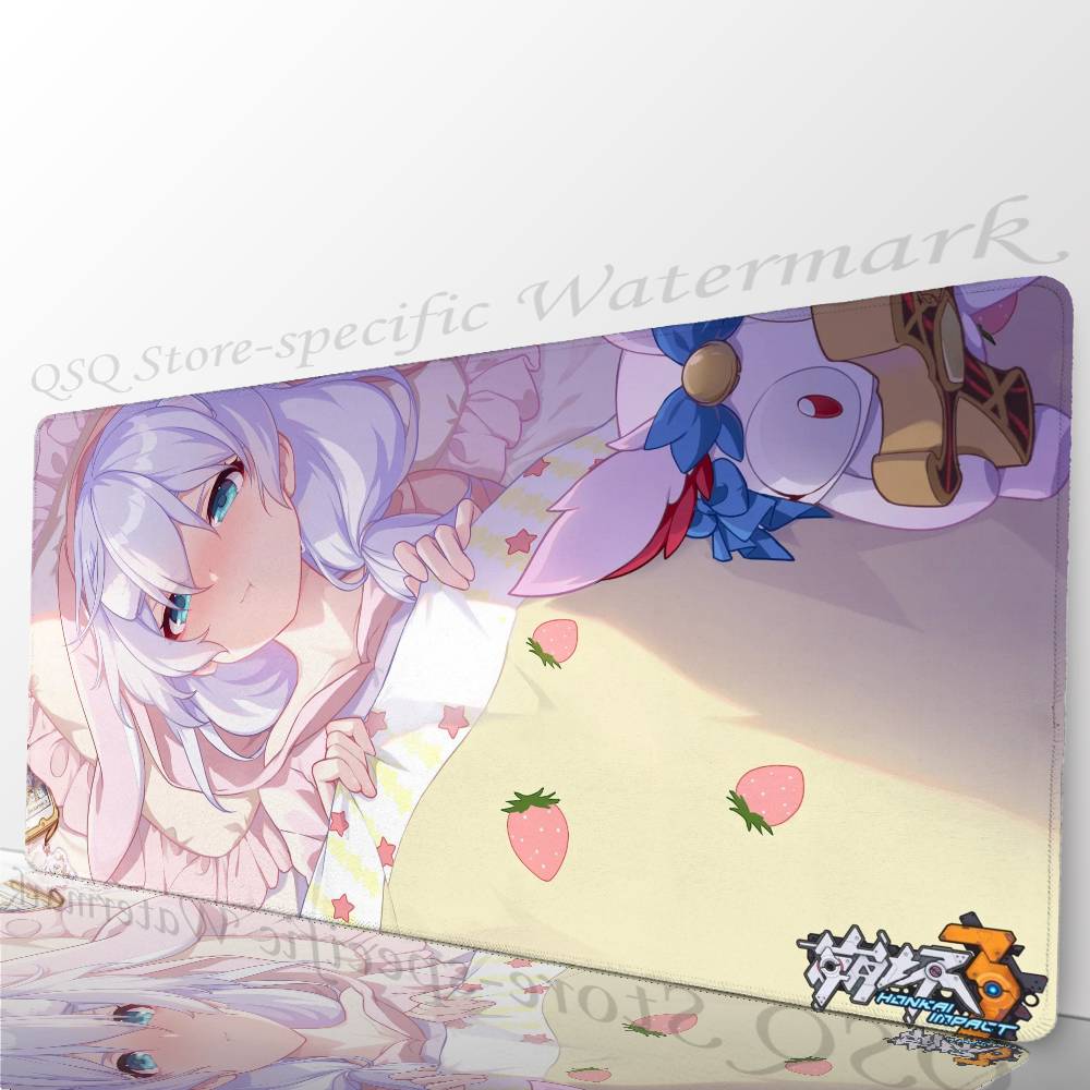 Theresa Apocalypse H-Honkai Impact 3 ANIME Mousepad Non-slip Suitable For Office Computers Laptops E-sports Game Desk Mats XXL