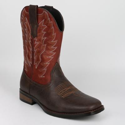 Módní Retro Výšivkový Design Westernových Kovbojských Bot Vysoce Kvalitní Kožené Boty Platformové Boty Nové Boty pro Muže Botas Para Hombre
