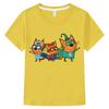 Kid-e-cats New Cute Kids Tshirt Cartoon Print Girls T-Shirts Summer 100%cotton Fun Boys T Shirt Fashion Toddler Short Sleeve Anime T-shirt