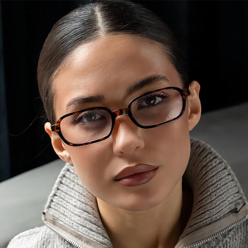 Small Frame Square Reading Glasses Designer Elegant Rectangle Eyewear Luxury Women Computer Blue Light Blocking