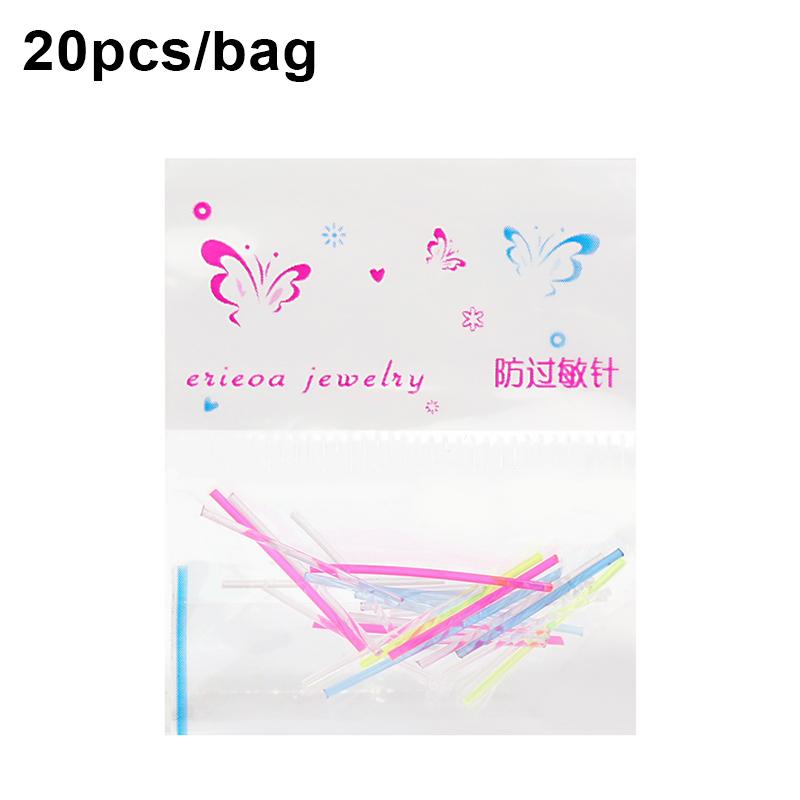

Invisible Plastic Soft Stud Earrings Hypoallergenic Simple Transparent Earring Piercing Retainer Ear Studs Pins Jewelry 1 bag(20pcs)