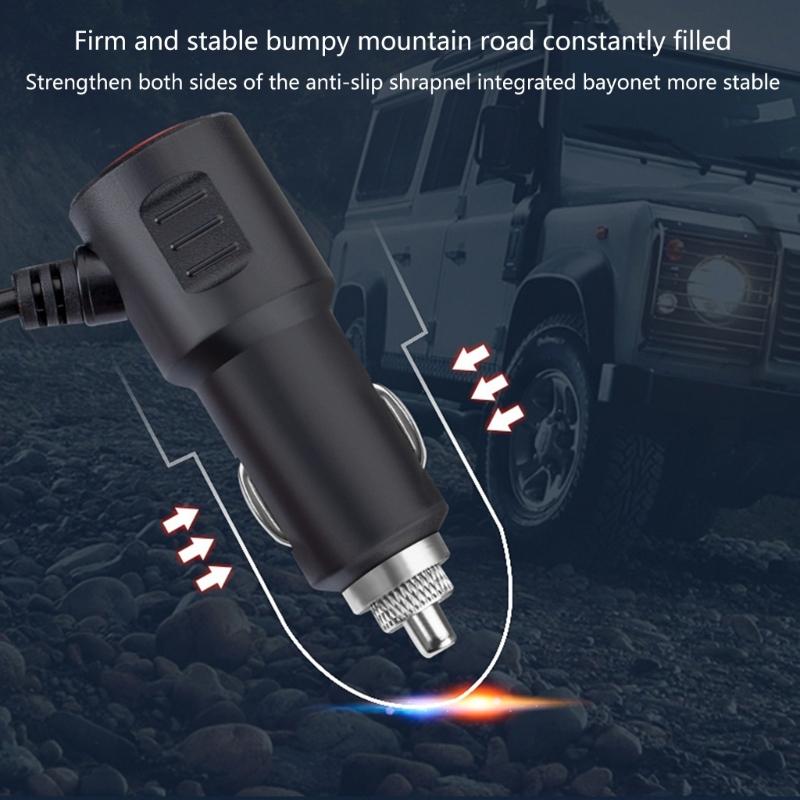120W Fahrzeug-Netzteil Auto-Ladestation Schnellladefunktion Typ C USB mit langem Kabel für Reisekomfort