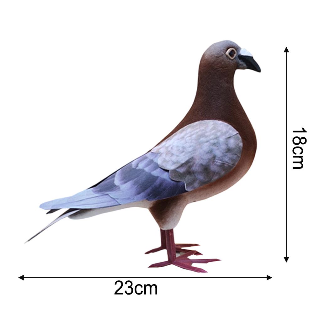 Légère Variation de Lot Pigeon Réaliste Pigeon en Mousse Apparence Réaliste