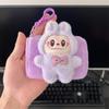Labubu Full body ragbag bunny square plush coin purse portable card holder carry-on mini bag CLE