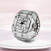 Fashion Mini Quartz Watch Clock Finger Rings for Men Women Elastic Strap Punk Gothic Couple Roman Ring Jewelry Gift