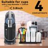 Wrought Iron Cup Rack - Removable Coffee & Tea Cup Holder for Milk Tea Shops, Kitchen, Office | Multi-Tier Storage Organizer