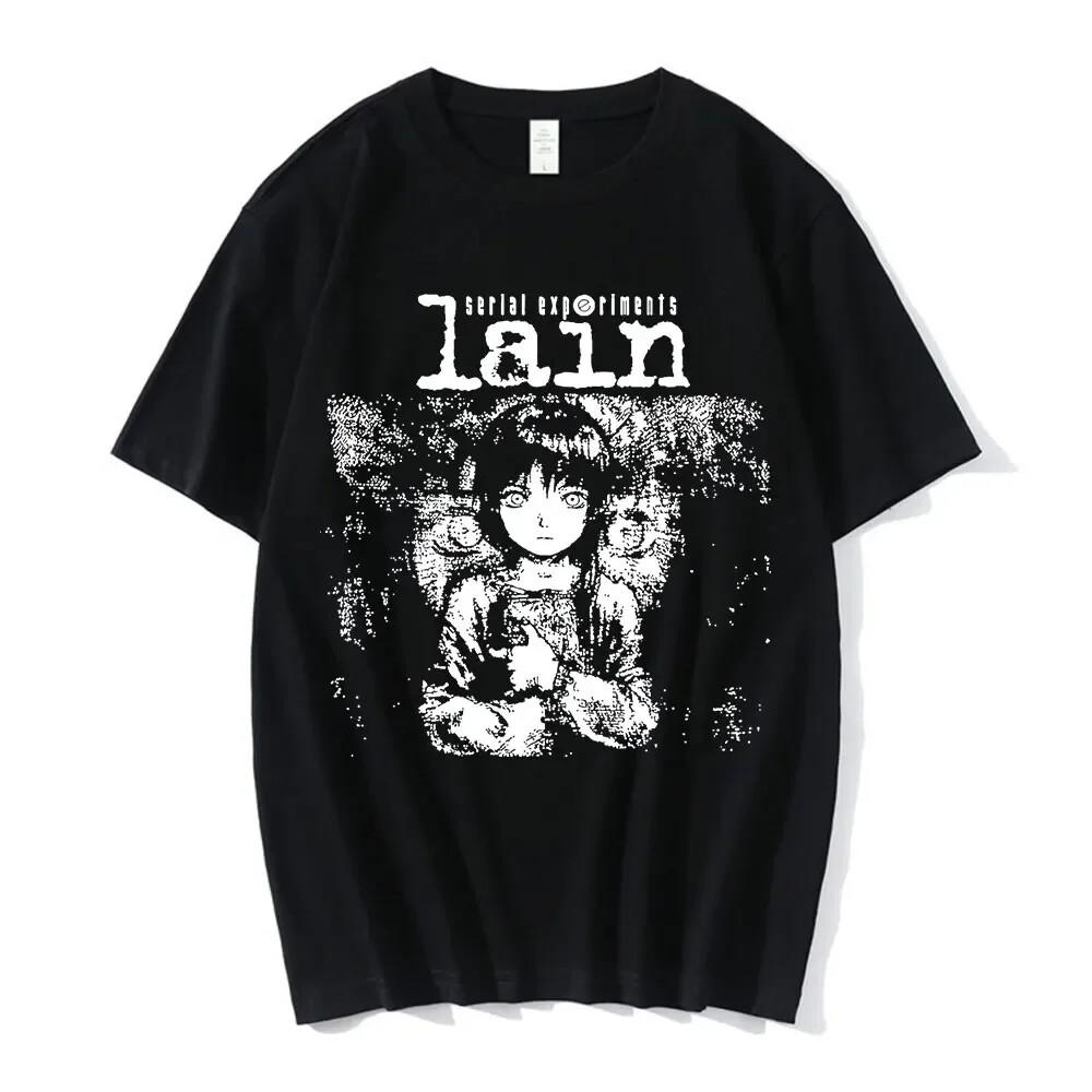 

Anime Serial Experiments Lain TShirt Men Women Graphic T Shirts Unisex Iwakura Unisex T-Shirt L