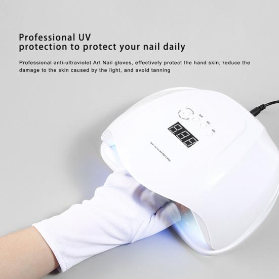 1Pair UV Lamp Gloves Professional Multifunctional Lightweight UV LED Protection Gloves