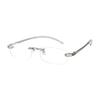 Rimless Finished Myopia Glasses Ultralight Soft for Men Women Ultralight Resin Nearsighted Eyeglasses Diopters 100~250