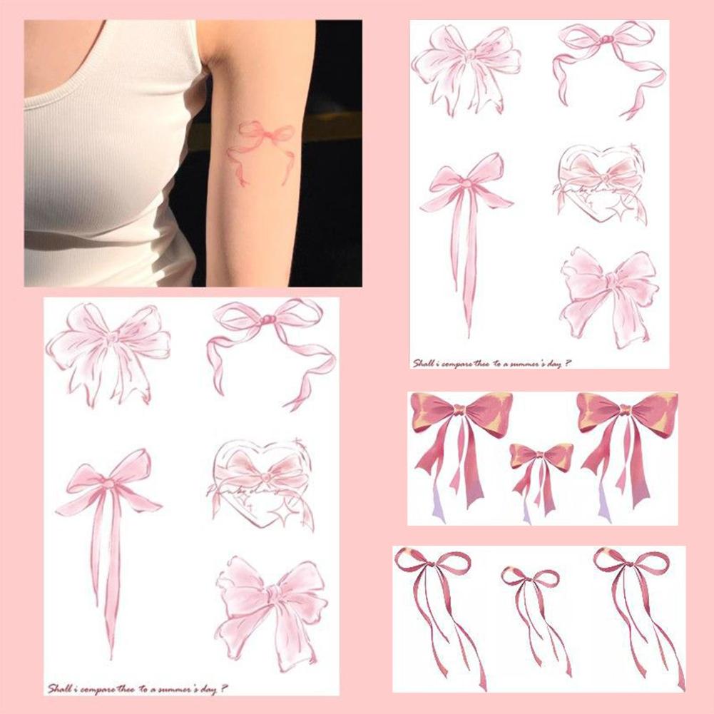 Girl Colorful Butterfly Tattoo Sticker Waterproof Niche Sticker Tattoo Long Tattoo Natural Last C5B0