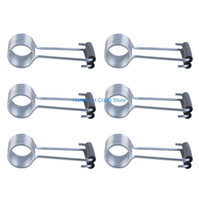 Y3NA 6Pcs Butterfly SelfClosing  Automatic Door Closers with Rubber Bumper Spring Hinge Door Closers for Door Butt Hinge Pin