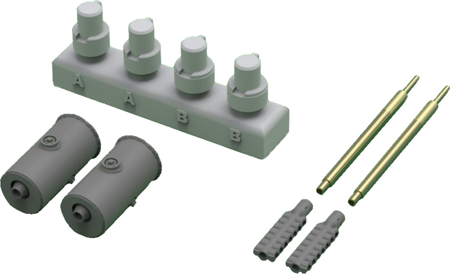 

Master Model WW2 German Flakpanzer Kugelblitz MK103 3cm machine gun barrel with armored sleeve Plastic model parts 1/35 IV/Flakpanzer V/Flakpanzer