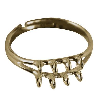 MégaCréa DIY - Multi-ring Rings 18 Mm Brass 2 Pieces