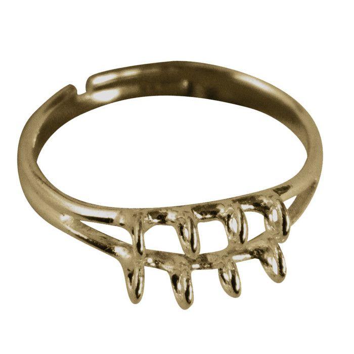 MégaCréa DIY - Multi-ring Rings 18 Mm Brass 2 Pieces
