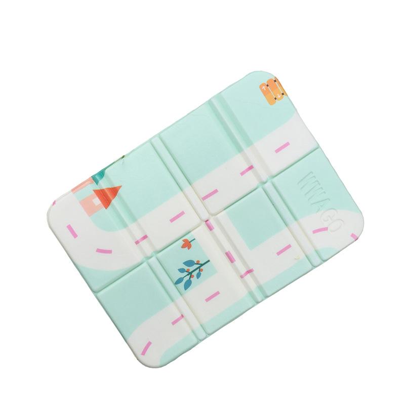 

Мультяшная уличная подушка одноместная портативная складная подушка многоцветная охлаждающая подкладка XPE влагостойкая подкладка 38.5*27.5*0.8cm