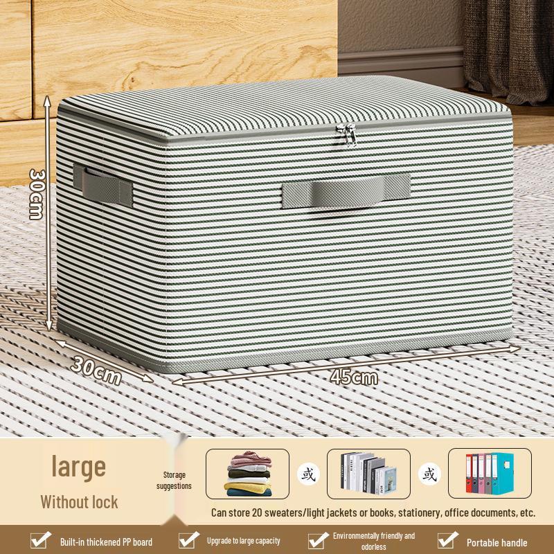 Faltbare Aufbewahrungsbox mit großem Fassungsvermögen und Deckel für Schlafzimmer, Kleidung und Spielzeug