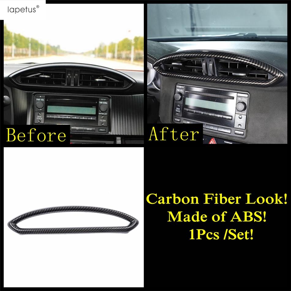 Carbon Fiber Accessories For Subaru BRZ / Toyota GT86 2013 -  Central Control Strip Gear Panel AC Air Handle Bowl Cover Trim