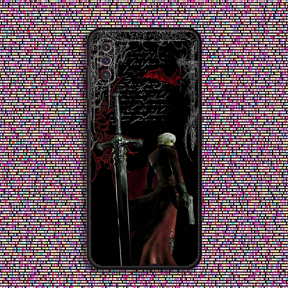 D-Devil M-May C-Cry Dante Phone Case For Samsung S 25,24,23,22,30,21,10,9,Ultra,Plus,Lite,FE,4,5 G Black Soft Case