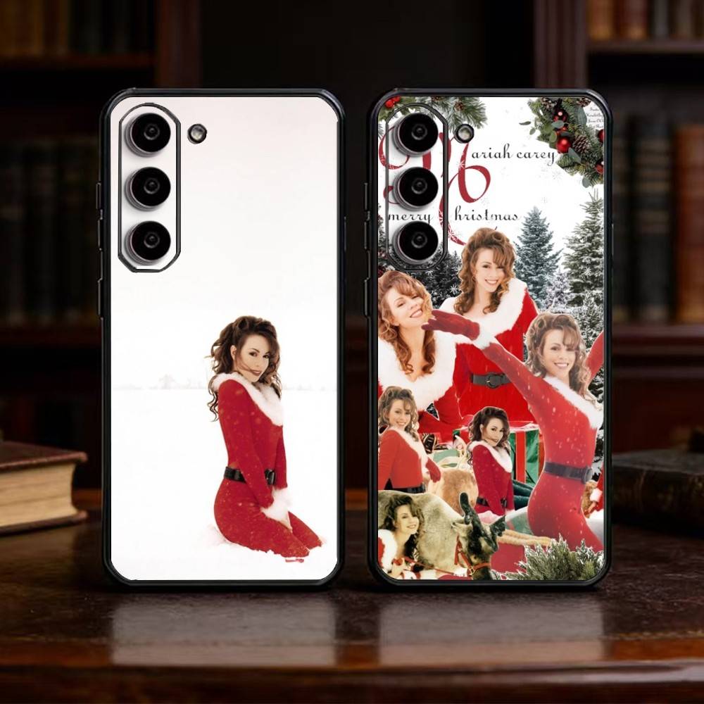 M-Mariah Singer Carey Christmas Phone Case For Samsung Galaxy A91,80,73,72 ,71,53,52,32 ,31,22,21s,20,Soft Black Case