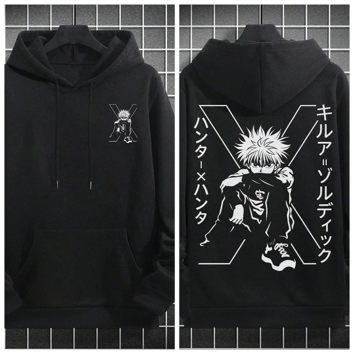 

Vintage Retro Apanese and Anime Character Graphic Hoodie Sweatshirt Casual Pullover for Autumn/Winter Outdoor Sport Unseix Top 3XL