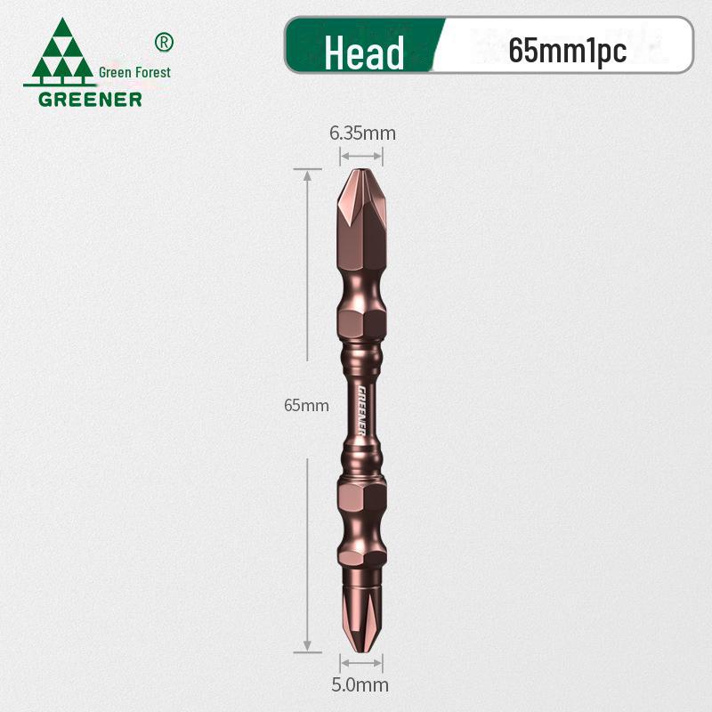 

Электрическая отвертка с крестообразным шлицем Green Forest из вольфрамовой стали и шестигранной рукояткой head 65mm, 1 piece