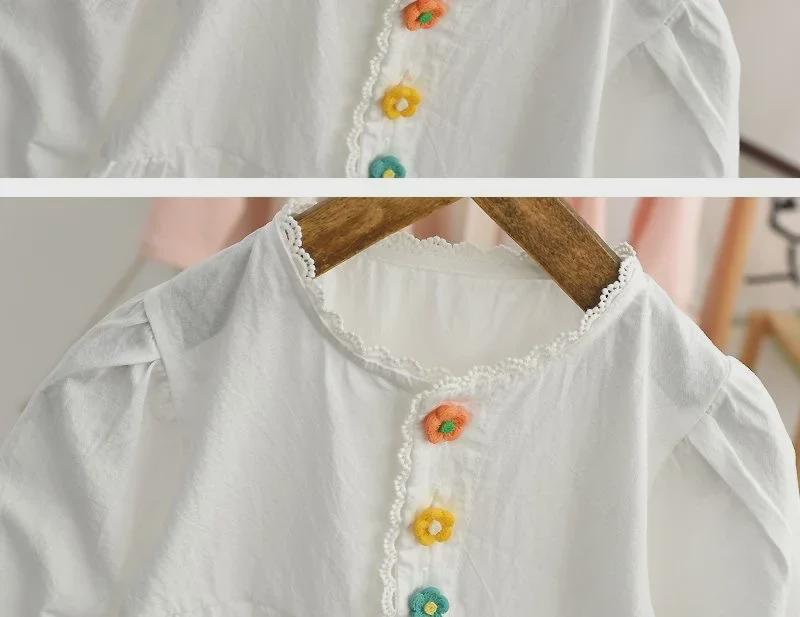 Spring 2023 Stylish Long Sleeve Baby Doll Shirt - Korean Style for Girls