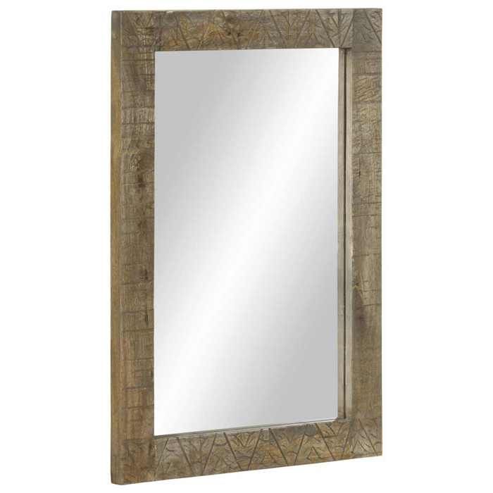 VidaXL Bathroom Mirror 50x2.5x70 Cm Solid Mango Wood, Mirror, Vanity Mirror, Hanging Mirror 4017823