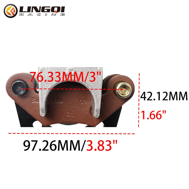 

LINGQI RACING ATV UTV Spare Parts Left And Right Front Brake Caliper Motorcycle Parts For Kid Mini Quad Moto 4 ATV Quad Buggy New disc brake