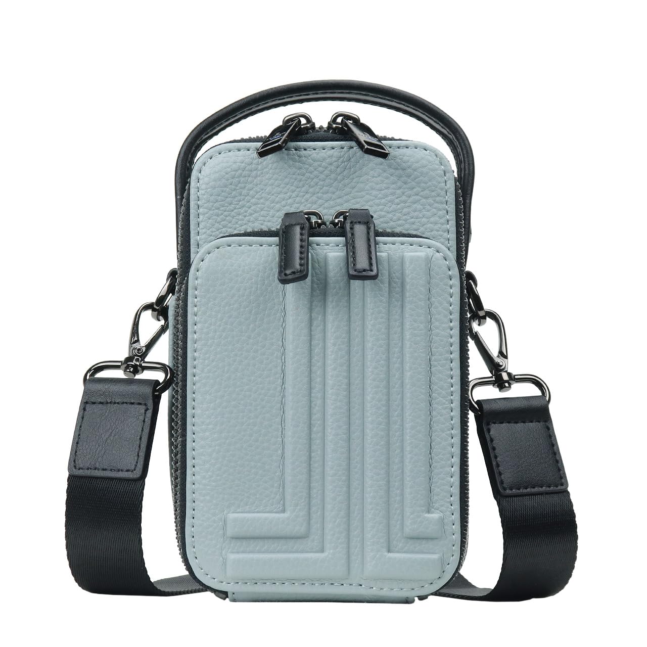 

Мини-сумка Lanvin en Bleu Tumble на плечо с ручками, Мужская, Нет. 512123, Светло-голубой
