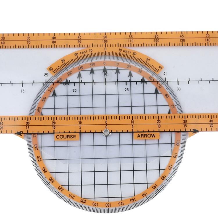 Plastic Cirkelvormige Rekenliniaal Vliegcomputer Luchtvaart Plotter Cirkelvormige Rekenliniaal