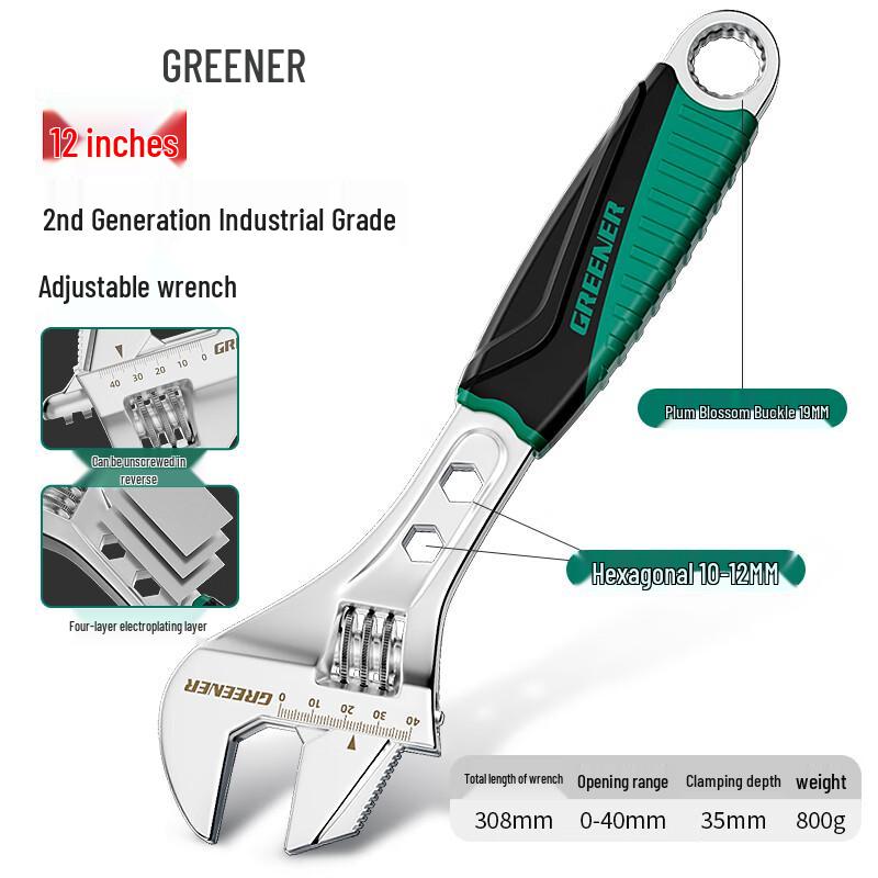 GREENER Multi-Functional Adjustable Wrench