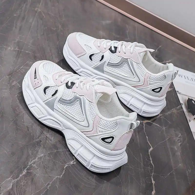 Fashion Normal Leather Big Sole Boot Type Sneakers Low Boots For Women Shoes Large Sizes Sports Trend Lofers College Workout