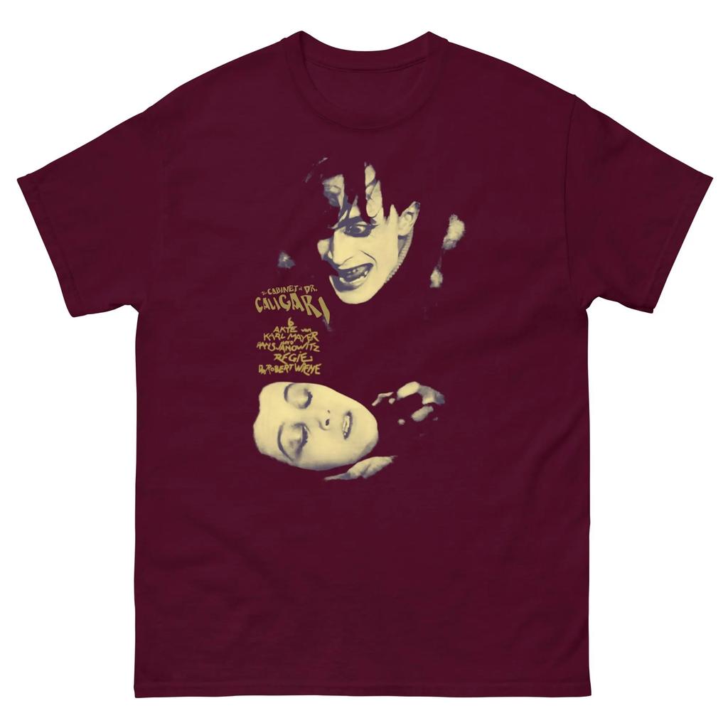 The Cabinet of Dr Caligari Vintage Horror Graphic T Shirt Women Unisex Cotton Tee Summer Oversize Streetwear Retro Harajuku ONeck
