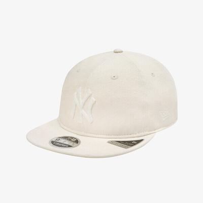 New Era Denim Basic Retro Crown Strapback Ivory 15131623