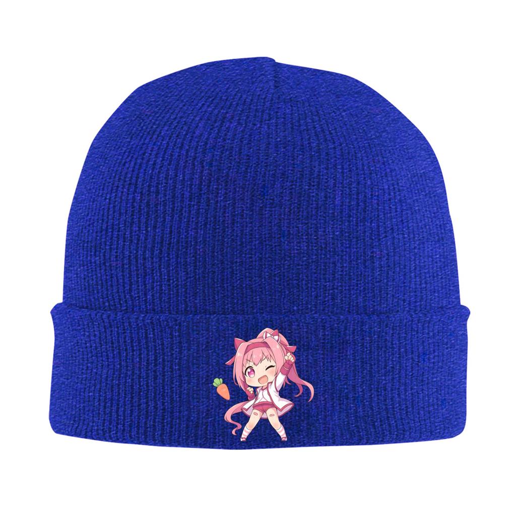 Haru Urara Chibi Knitted Hat  Beanie Hats Kpop Elastic Adult Unisex Bonnet Hats Autumn Custom Retro Caps Gift Idea