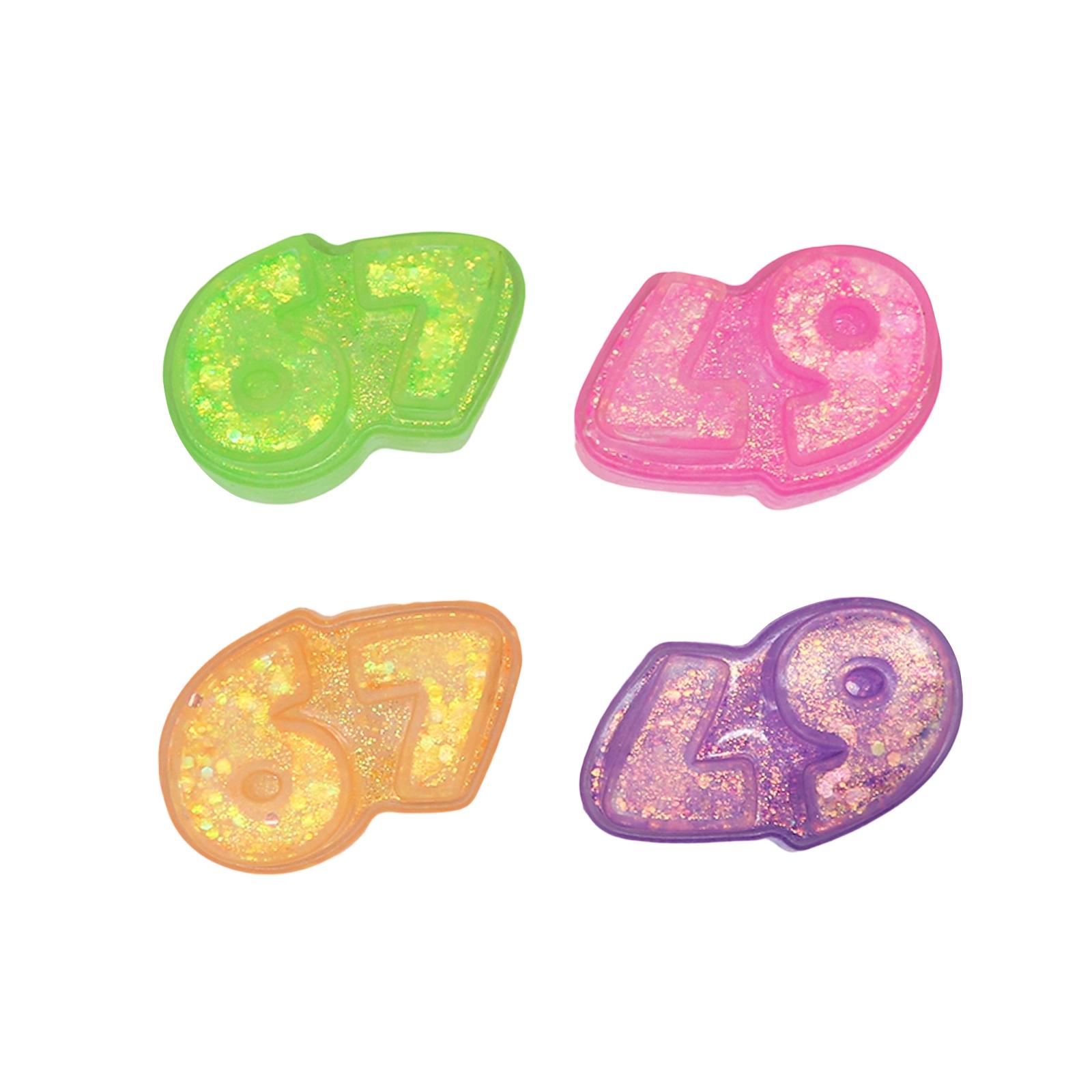 Яркая игрушка-цифра, медленная игрушка для снятия стресса, подходит в качестве детского подарка. One Size