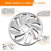 BHBL 4PCS Oyster Plate Stainless Steel Oyster Plates Shell Shaped Oyster Container with 8 Slots for Oyster Sauce