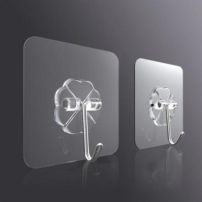 20 Pcs Strong Home Kitchen Hooks Transparent Suction Cup Sucker Wall Hooks Hanger For Kitchen Bathroom