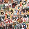 50 STKS Retro Europese & Amerikaanse Trendy Waterdichte PVC Stickers voor DIY Koffer & Kantoorbenodigdheden Decoratie