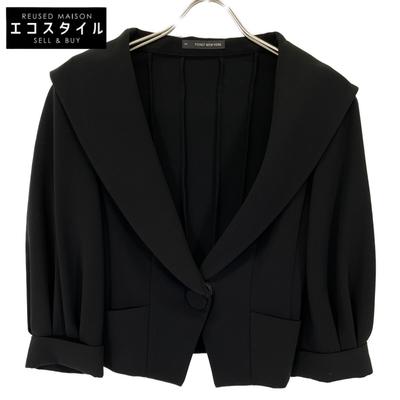 FOXEY NEW YORK 26612 Black Shawl Collar Jacket Jacket 38 blackUsed